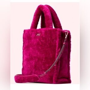Kate Spade New York Sam Fluffy North South Crossbody Tote - Berry Blitz